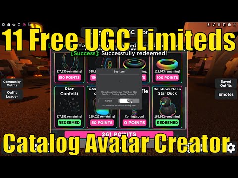 NEW* HOW TO GET ALL UPDATED FREE CATALOG AVATAR CREATOR ITEMS NOW
