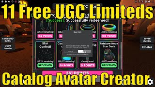 NEW* HOW TO GET ALL UPDATED FREE CATALOG AVATAR CREATOR ITEMS NOW