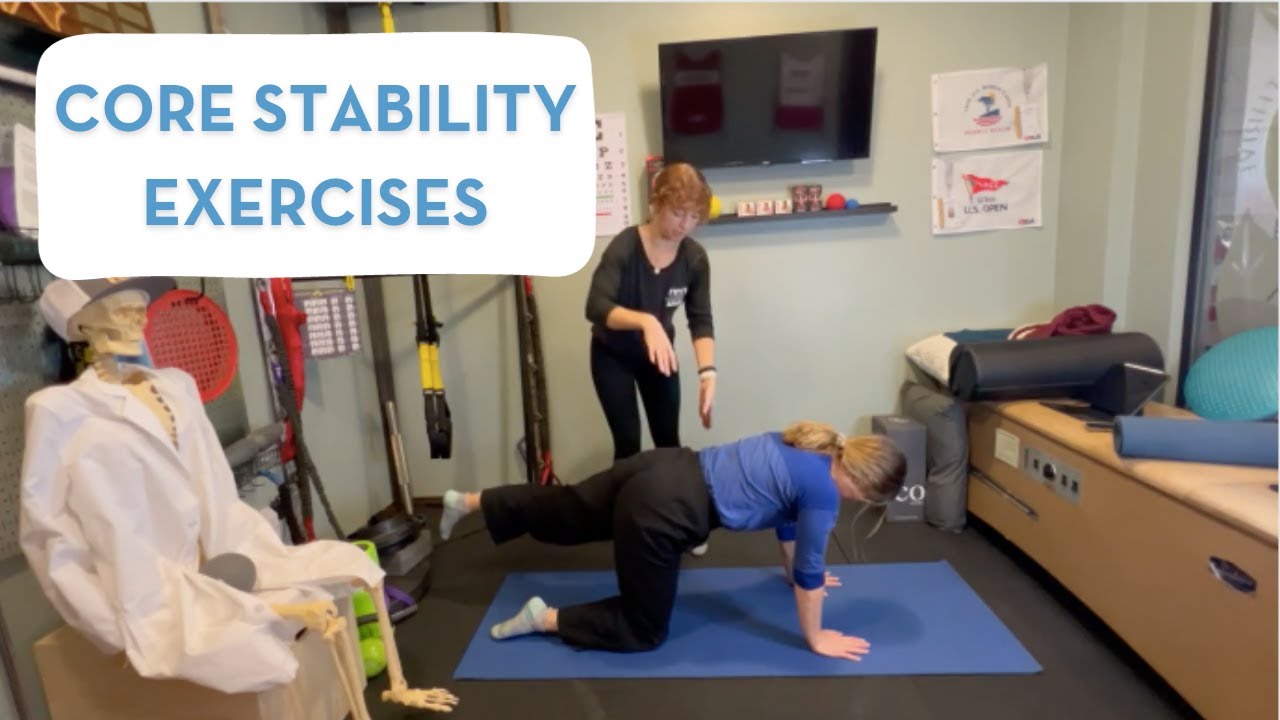 4 Easy Core Stability Exercises YouTube