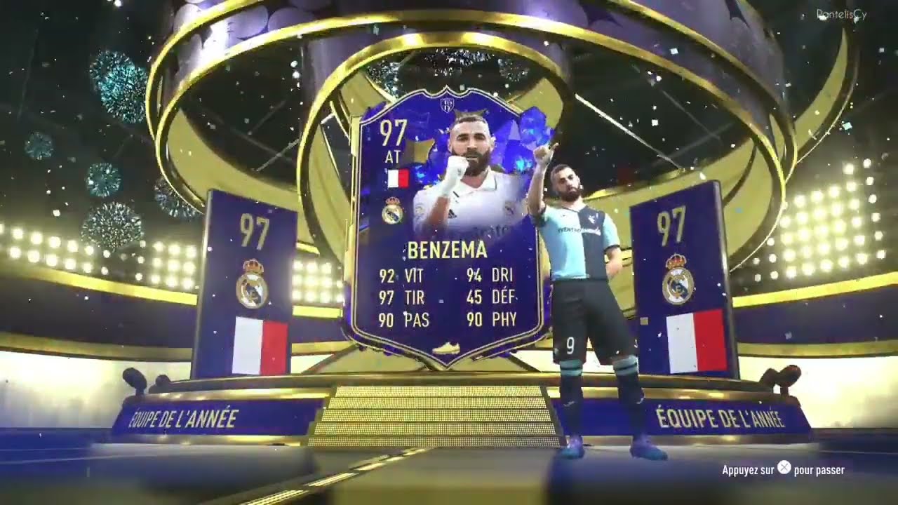 97 Benzema TOTY Walkout - FIFA 23 Pack Team of the Year
