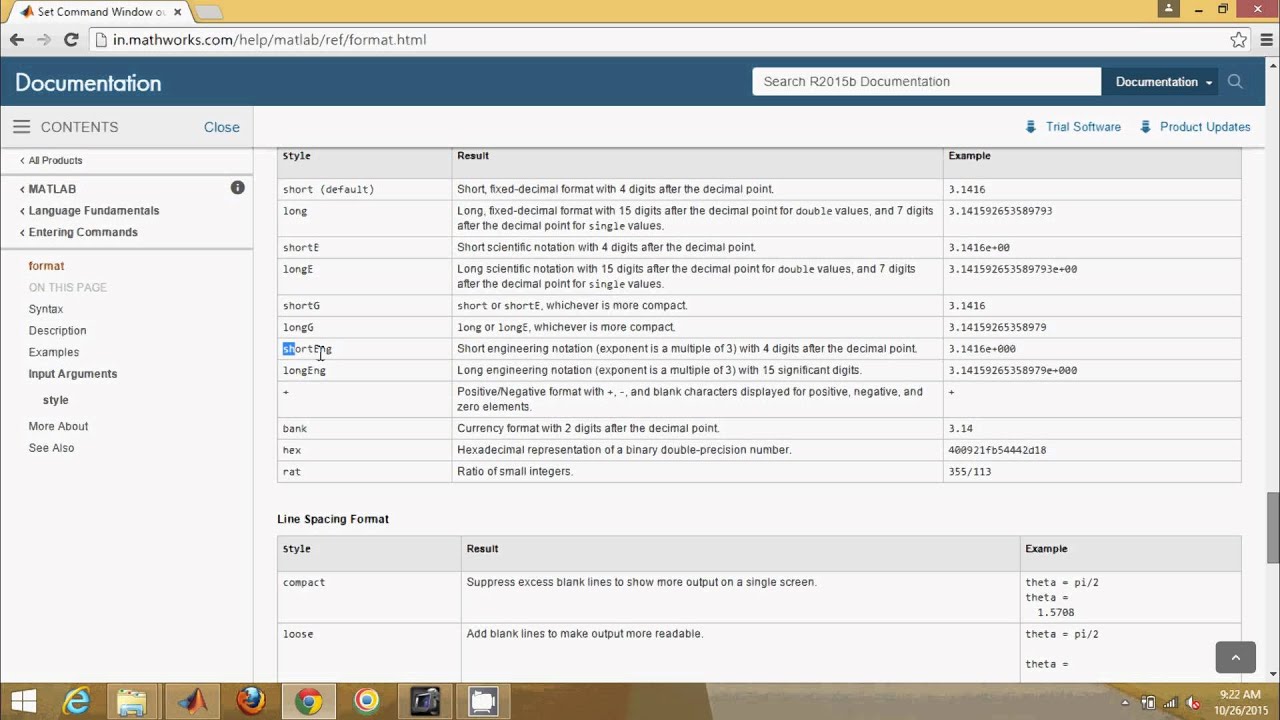 Matlab format YouTube