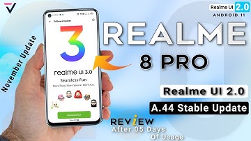 Realme 8 Pro New A.44 Stable Update | Realme 8 Pro November A.44 Update | Realme UI 3.0 Update Soon⚡