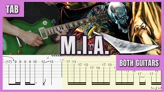 Avenged Sevenfold - MIA - Guitar cover with tabs | lesson | tutorial