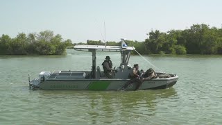 Border patrol holds rescue simulations demonstrating dangers migrants face when crossing border