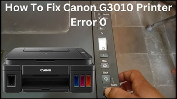 How To Fix Canon G3010 Printer Error 0 | Canon G3010 G2010 O Error Kaise Clear Kare |