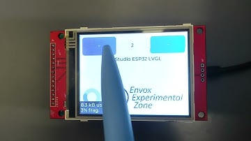 LVGL example build with EEZ studio running on ESP32