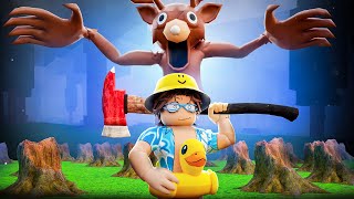 картинка: 😱 Вырубил ВЕСЬ ЛЕС и Выжил 1000 НОЧЕЙ В ЛЕСУ в 99 Nights in the Forest в Роблокс!