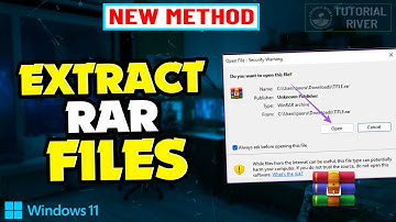 How to extract RAR Files on Windows 11 - 2025 |  Open RAR Files