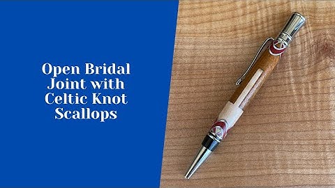 Open Bridal Joint Pen with Celtic Knot Scallops