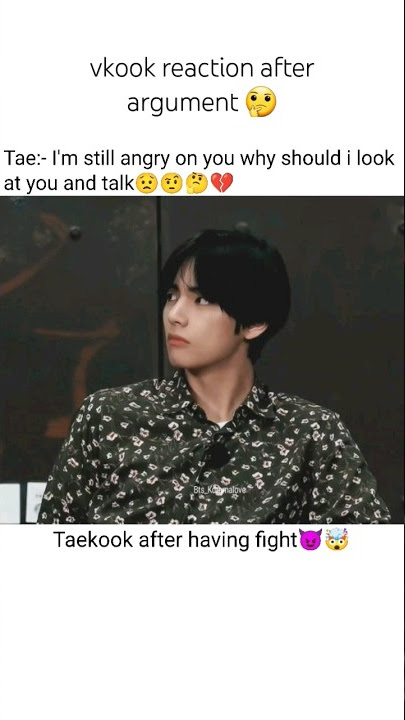 Taekook after having👊 fight🤯☠️🐰🐯 sad #bts #tae #jk #vkook #taekook #shorts