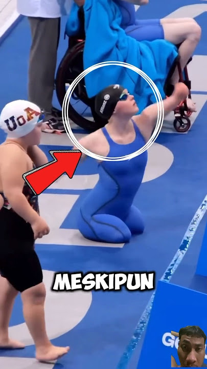 Atlit disabilitas ini ingin menunjukkan kepada dunia bahwa dia bisa 😱👀‼️ #sports #swimming