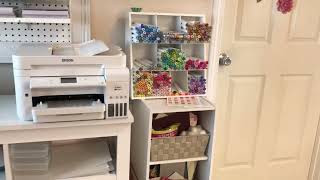 Craft room tour! All cleaned and fresh for 2023