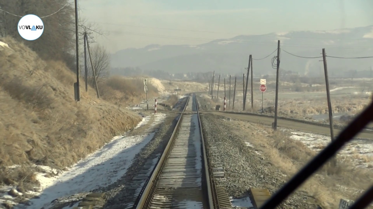 Trať ŽSR 185 Poprad-Tatry - Stará Ľubovňa (zima)