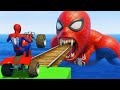 SPIDER-MAN against TUNG TUNG TUNG SAHUR on Motorcycle in RAINBOW SPIDERS BRIDGE | GTA MULTIVERSE