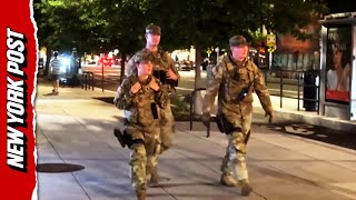 Download Lagu Armed National Guard Units Patrol DC Streets as Trump's Escalation of Deployment Increases MP3 Download Lagu Armed National Guard Units Patrol DC Streets as Trump's Escalation of Deployment Increases MP3
