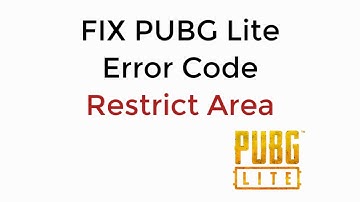 FIX PUBG Lite Error Code Restrict Area UPDATED
