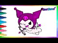 Cómo dibujar a KUROMI - dibujos fáciles Paso a paso