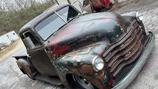 Download Lagu SOLD 1951 Chevy 3100 Short Bed 5 Window Rat rod patina shop truck fantastic driver MP3