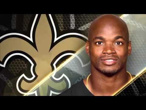 Vidéo: Adrian Peterson signe un contrat de deux ans avec les New Orleans Saints