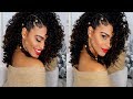 Holiday Hairstyle on Curly Hair