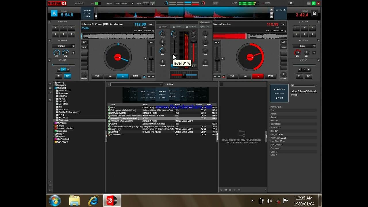 learn how to mix amapiano using virtual Dj YouTube