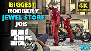 GTA 5 The Jewel Store Job ( Smart ) Mission in PS5 | Story Mode 2024 [4K ULTRA HD]