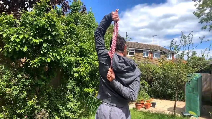 Self assisted internal rotation shoulder.