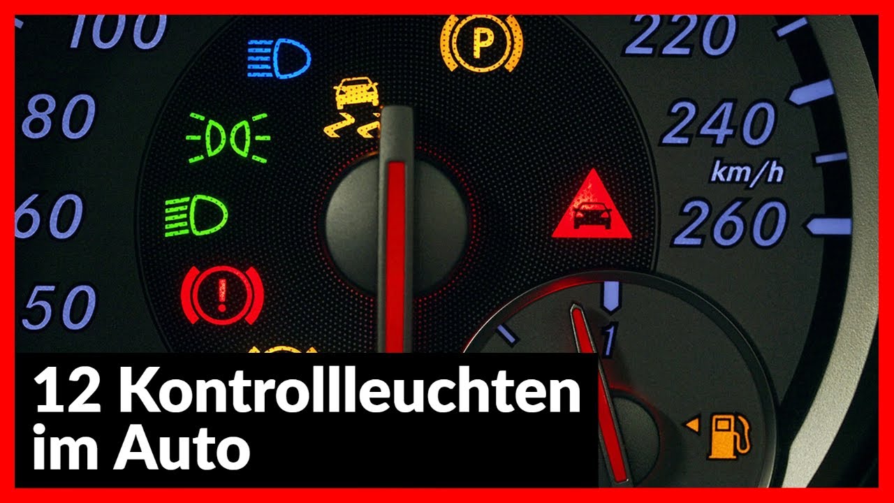 Was die wichtigsten Kontrollleuchten im Auto bedeuten