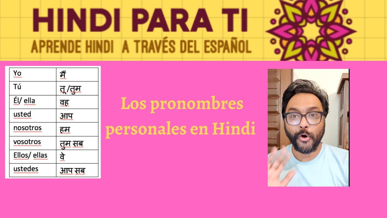 Los pronombres personales en Hindi