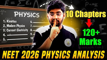 10 chapters = 120+ marks🚀| Physics Analysis | NEET 2026/27