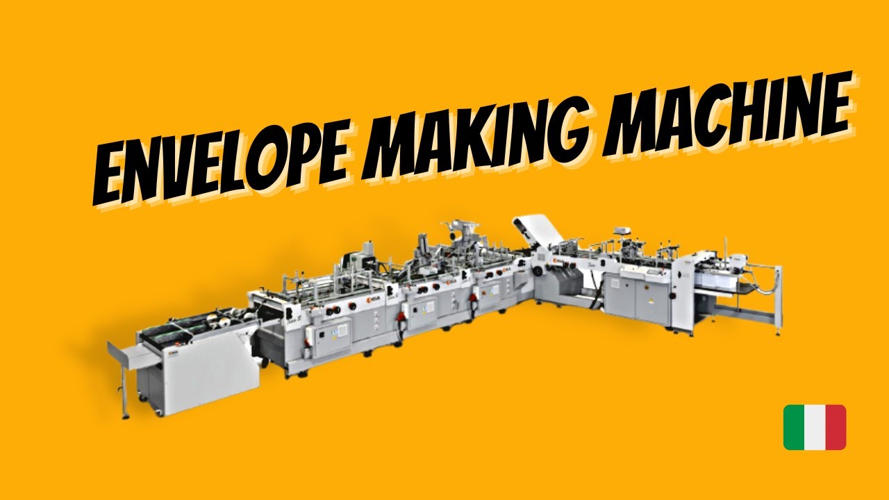 Envelope making machine Tosca YouTube