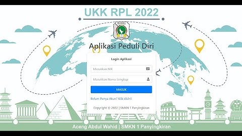 02. Aplikasi Catatan Perjalanan - Proses Login, Register dan Logout (UKK RPL 2022)