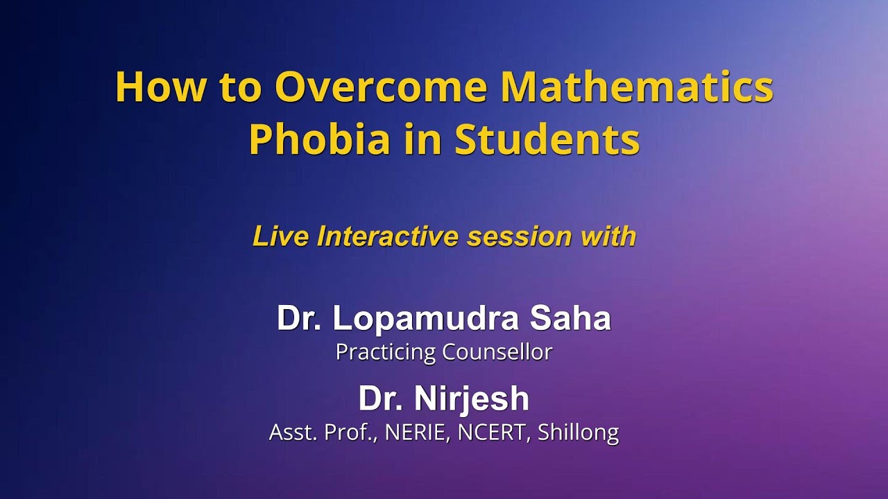 Remove Math Phobia Sahyog : How to Overcome Mathematics Phobia in Students - YouTube