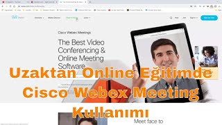 Online Uzaktan Eğitimde Cisco Webex Meeting Kullanma