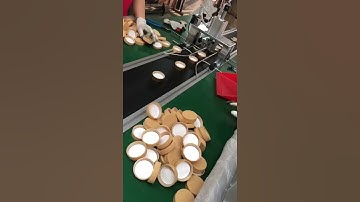 Cap wad glue adding pressing machine