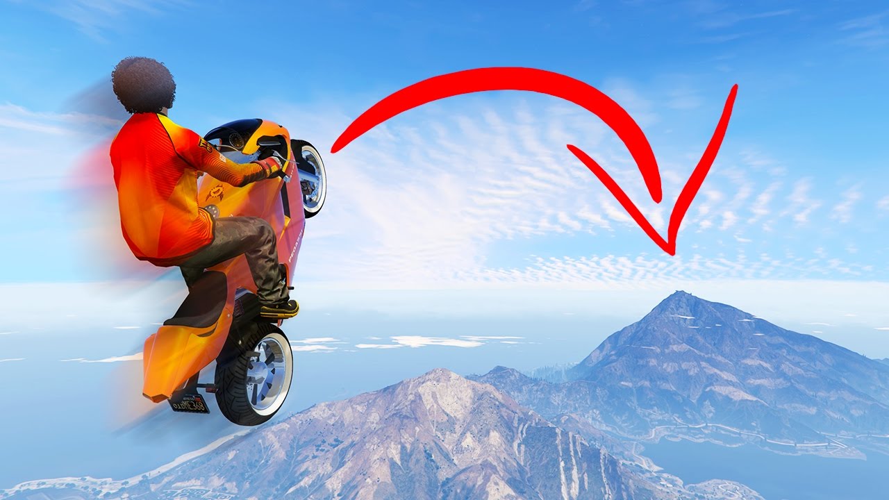 WORLD'S LONGEST BIKE JUMP! (GTA 5 Funny Moments) YouTube