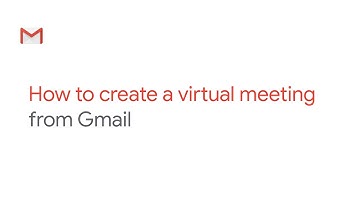 Create a video meeting from Gmail