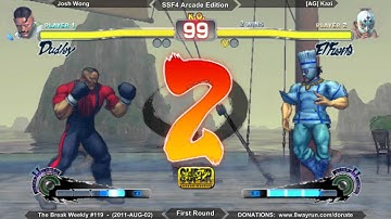 The Break Weekly #119 - SSF4ae FR - Josh Wong VS [AG] Kazi