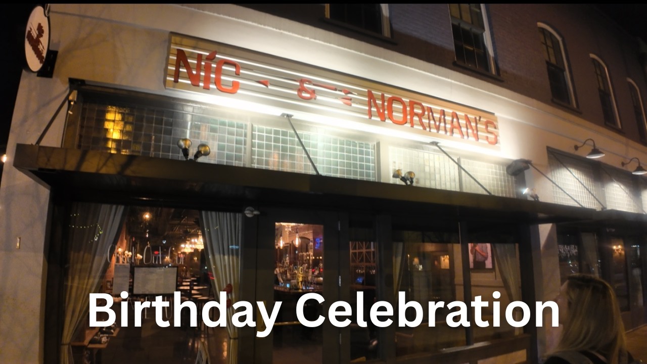 Ужин в ресторане NIC & NORMAN'S в честь дня рождения Ричарда - Гринвилл, Южная Каролина.