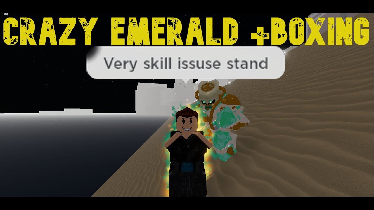 [YBA] Crazy emerald + boxing Is skill issuse YouTube