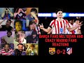 Crying Barca Fans and Crazy Madrid Fans Reactions to BARCELONA 0-2 ATLETICO MADRID | UCL QF 1st Leg