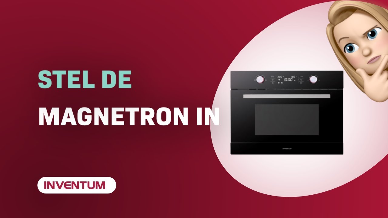 Hoe stel je de Inventum IMC6044GK Magnetron in? - YouTube