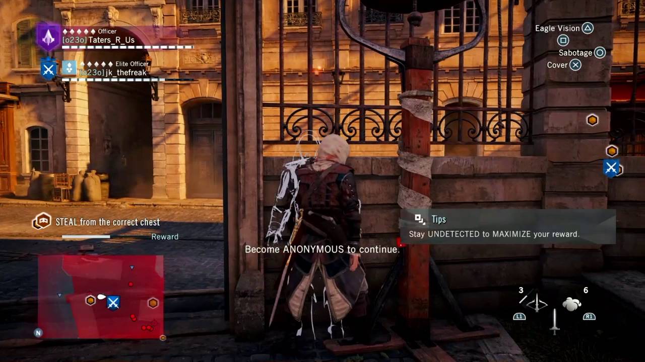 assassins creed unity missions not showing