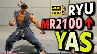 SF6: YAS  Ryu MR2100 over  VS Ryu | sf6 4K Street Fighter 6