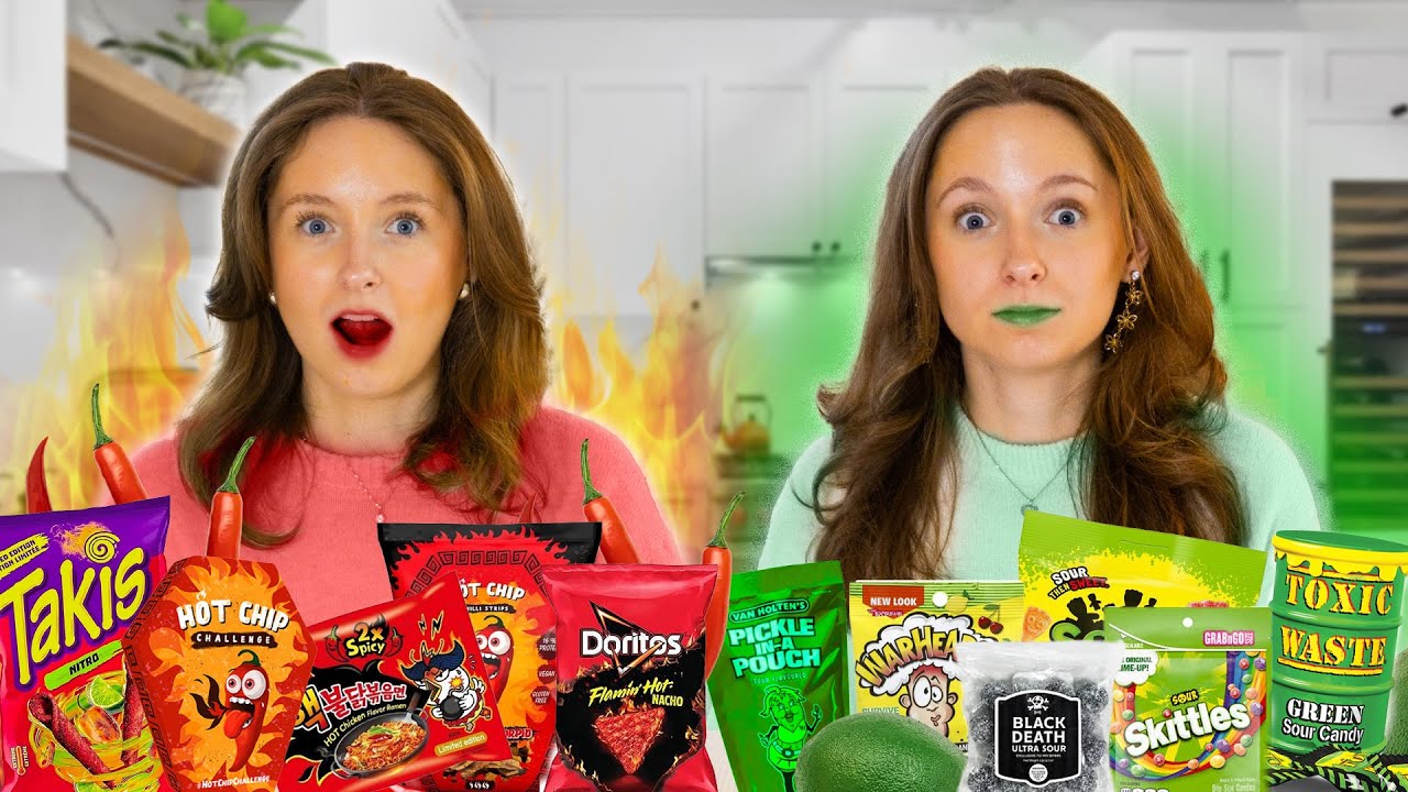 Vi äter världens starkaste VS suraste mat i 24h!