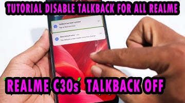 REALME C30s - HOW TO TALKBACK OFF STOP TALKBACK DISABLE TALKBACK