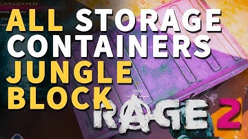 All Jungle Block Storage Containers Rage 2 Locations