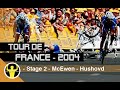 Tour de France 2004 - stage 2 - Breakaway, sprint and crash