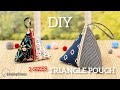 DIY Triangle Zipper Pouch (with no exposed seams) | Pyramid Bag Easy Tutorial [sewingtimes]