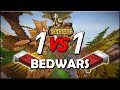  1 vs 1 bedwars  rinaorc  minecraft feat xen0xys